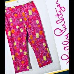 Lily Pulitzer very adorable monkey capris pants